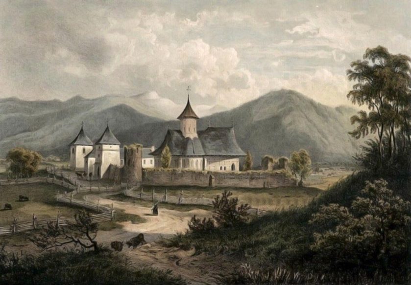 Putna-mănăstirea-în-1860-–-acuarelă-de-Franz-Xaver-Knapp-1809-1883-1024x711
